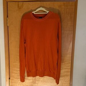 GAP Men's Vibrant Orange Crewneck Sweater